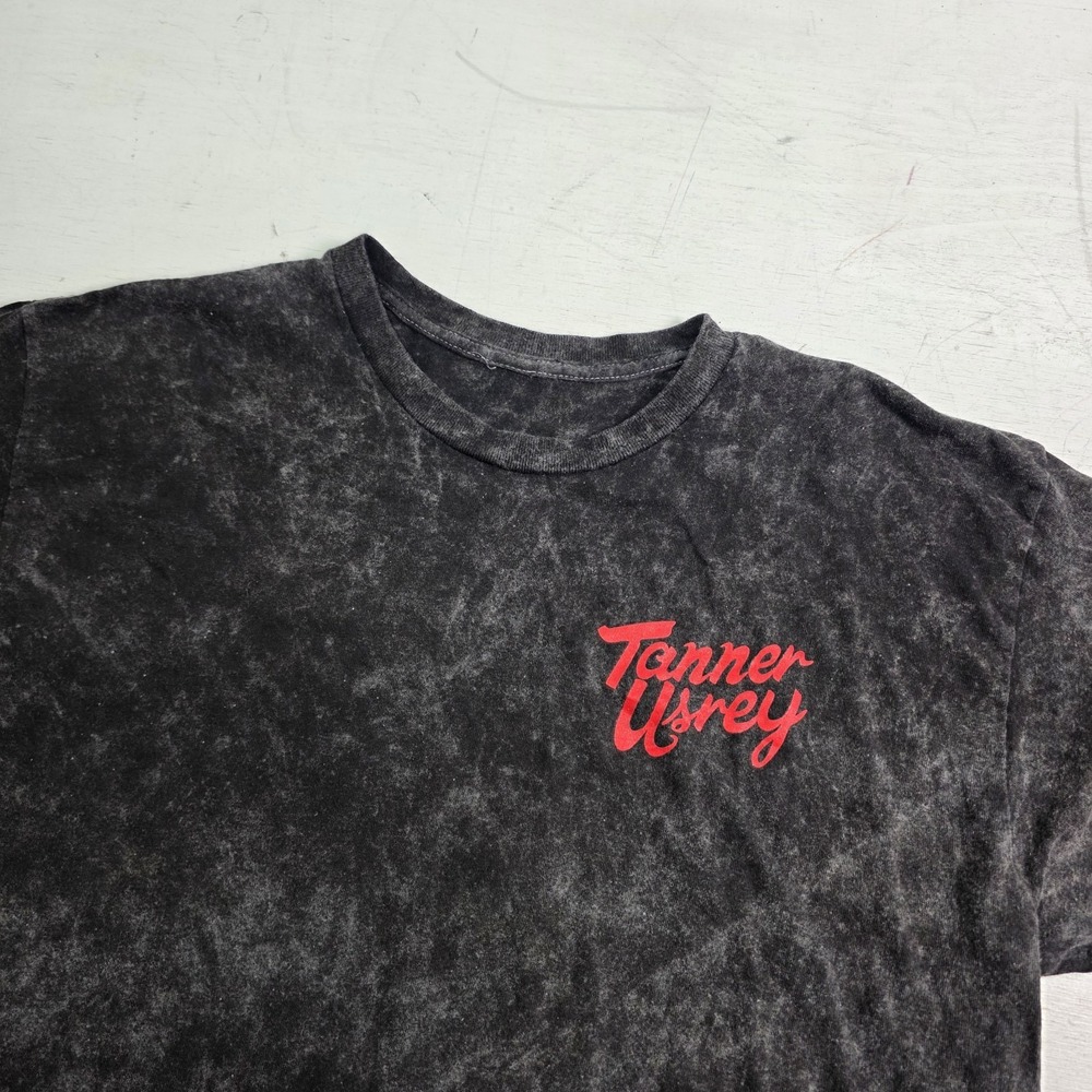 Tanner Usrey Till The Morning Light T-Shirt Mens Black Country Music Merch VG - Picture 2 of 7